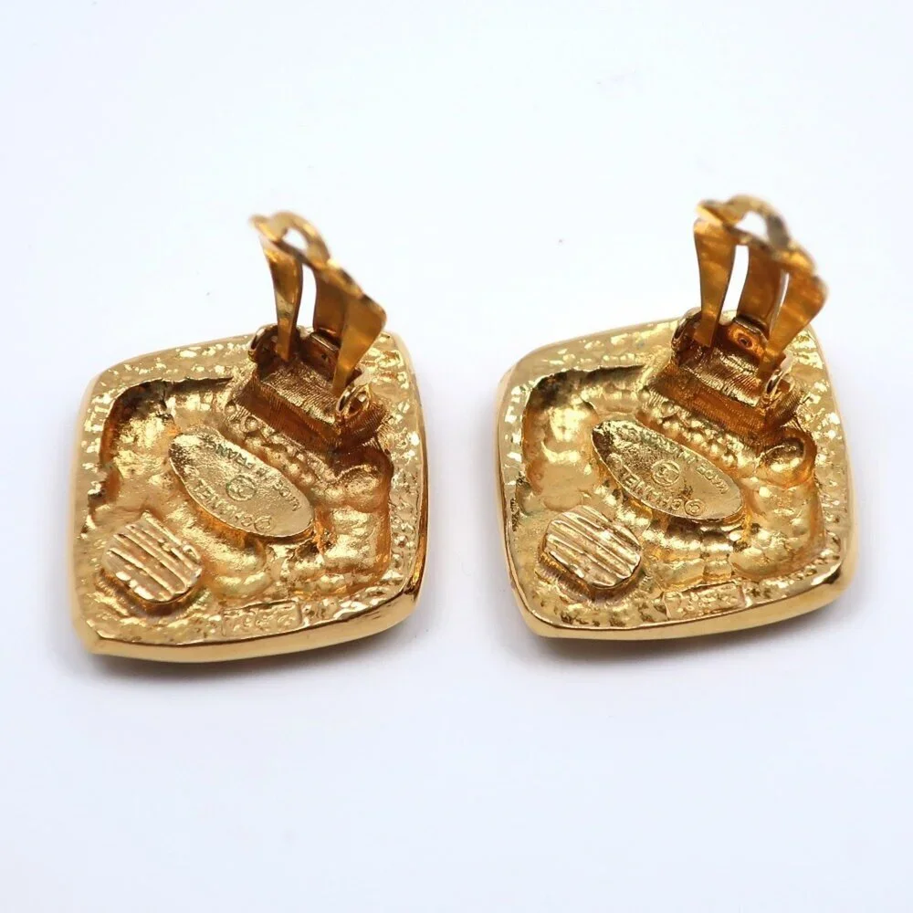 CHANEL Vintage Gold Earrings
